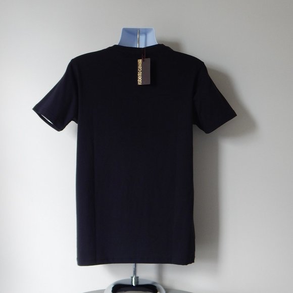 NWT Men's ROBERTO CAVALLI STRIKING TIGER GRAPHIC T Shirt Authentic - Picture 3 of 3